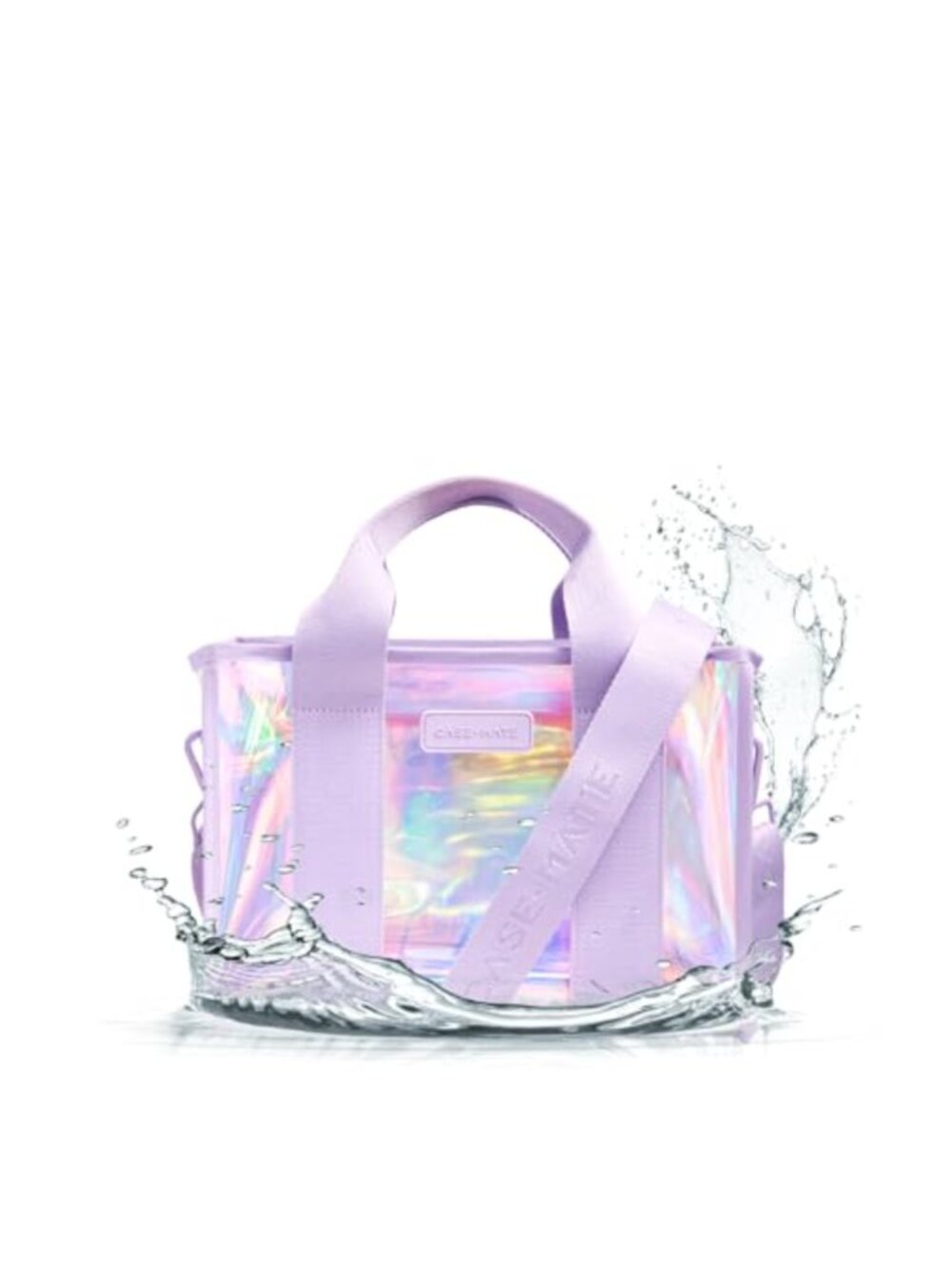 Waterproof Crossbody Tote Bag Foldable Packable Iridescent Beach
